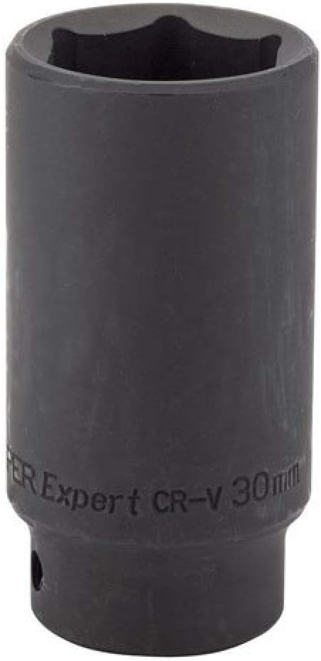 Draper Expert HI-TORQ 1/2 in 30mm Deep Impact Socket 6 Point Hex