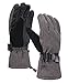 Andorra Men's Abstract Deluxe Touchscreen Sport Ski Gloves,Heather Grey,L