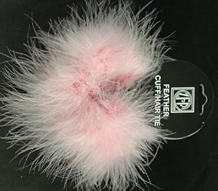Amazon Com 2 Candy Pink Marabou Feather Hair Tie Scrunchy Pony