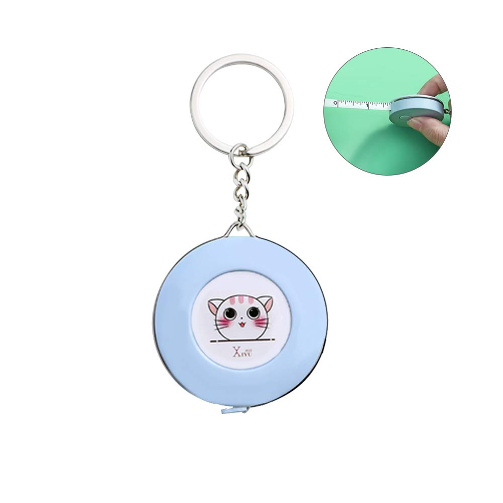 Andiker Measuring Tape, 2m/80 inch, Soft Cloth Sewing Tape, Retractable, Push Button Lock PVC, ABS Plastic Case, for Tailors & Crafters