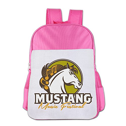 Mustang Music Festival Print School Bag Casual Kids Backpacks