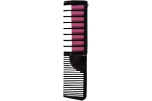 2026 Festive Fun Hair Chalk Combs, Temporary Glitter Hair Chalk to DIY Hair Color, Washable Dustless Hair Chalk Combs for Par