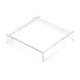 FINGERINSPIRE Clear Polished K9 Glass Square
