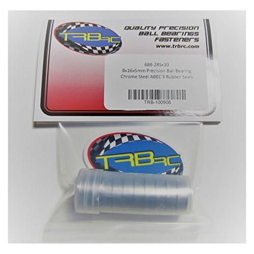 Traxxas 5118 8x16x5mm Replacement Precision Ball Bearings 688-2RS (10)