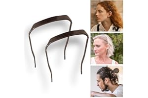 KWV 2PCS Square Invisible Hairband - 2024 Curly Thick Headband Bands, Medium Thick Thick Large Hair Band Headbands for Women Curly Hair Fixing Tool Hair Accessories for Women Men