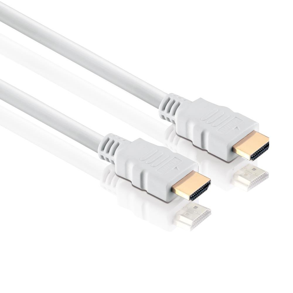 conecto HDMI Cable High Speed with Ethernet (Gold-Plated Connectors, Full HD 1080p, 3D) 0.5 m White