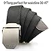 Men's Canvas Web Belt Military Style With Nickel Free Buckle & 50