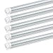 JESLED 8FT LED Shop Light, 90W 10800 Lumens 4500K Triple Row D Shape LED Tube, High Output Bay Lighting for Garage, Warehouse, Workshop, Basement (10-Pack, 59 Inch Cable)