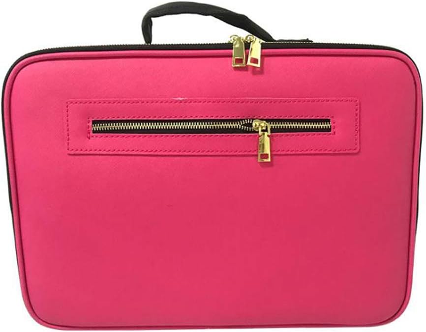 BHXUD Portable Makeup Bag, Cosmetic Case Organizer, PU Light and Easy to Store Canvas Partition Beauty Kit