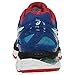 ASICS Men's Gel Kayano 22 Running Shoe, Blue/White/Fiery Red, 9 M US