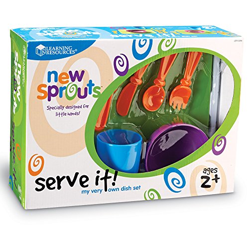 Learning Resources New Sprouts Serve It! Dish Set, 24 Pieces