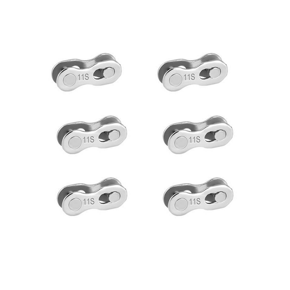 HOUSON 6 pieces bicycle chain links, bicycle chain chain lock missing bicycle link quick coupling bicycle chain link connector for 11 speed chain