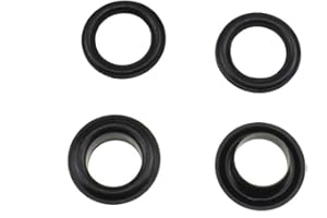 Hahiyo Grommets Eyelets 10mm Inside Diameter Carbon Steel Strong Shiny for Canvas Clothes Leather DIY Fabric Belt Purse Bag Shoe Tent Curtain Paper Projects Decoration Black 70Pcs