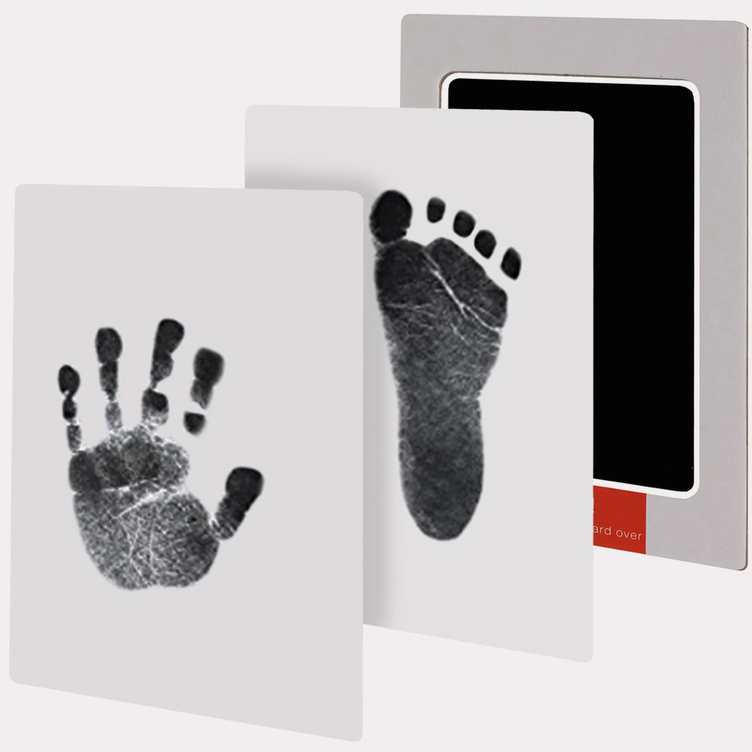 Ruhhy 20586 Handprint and Footprint Set Ink Pad 2 Printing Cards