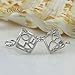 Coobbar Hollow Pearl Bead Cage Pearl Pendant Necklace Include 1pcs Bead Cage Pearl Pendant 2pcs 925 Sterling Chain 4pcs Color Pearl (Love Cube)