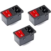 EC Buying AC-14-F16 3PCS 10A 250V KCD4 Copper Power Socket Fuse 3Pin Outlet