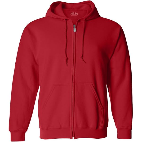 Independent Trading Co. IND4000Z Full-Zip Hooded Sweatshirt Red M