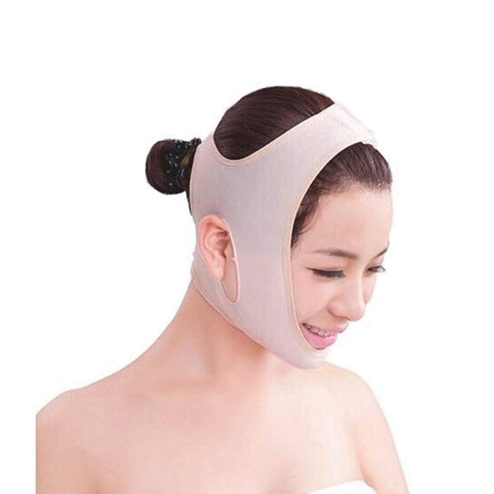 Vixzero Face Slim Mask,Wrinkle V Face Chin Cheek Lift Up Slimming Slim Mask Ultra-Thin Belt Strap Band (M)
