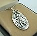 CB Silver Toned Base Saint Christopher Travel Transportation Medal, 1 1/16 Inch