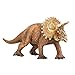 Zooawa Triceratops Dinosaur Figure Toy - Brown