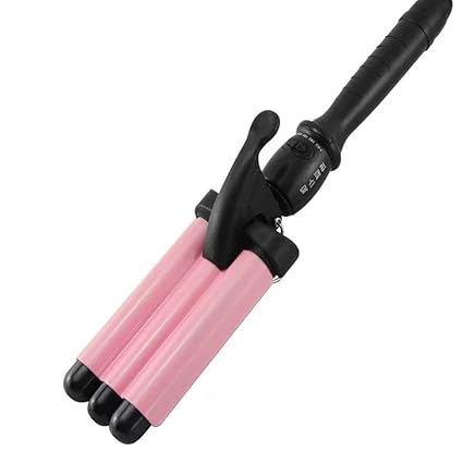 Rizador de pelo/25 mm, rizador de pelo corto, triple barril de pelo