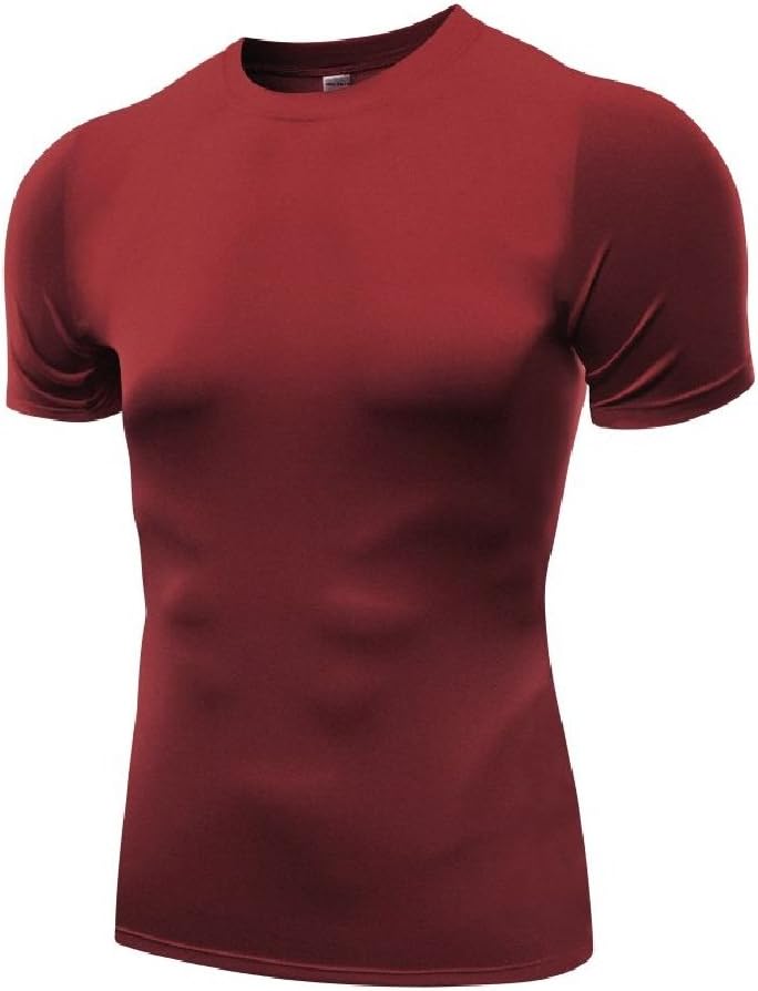 The Pure BlueShort-Sleeved Compression Tops for Men - Tight Fit Body Shaper T-Shirt and Base Layer. Moisture-Wicking Gym Clothes. Anti-Odour Fabric for Ultimate Performance and Comfort. 6 Colours. 6 Sizes.