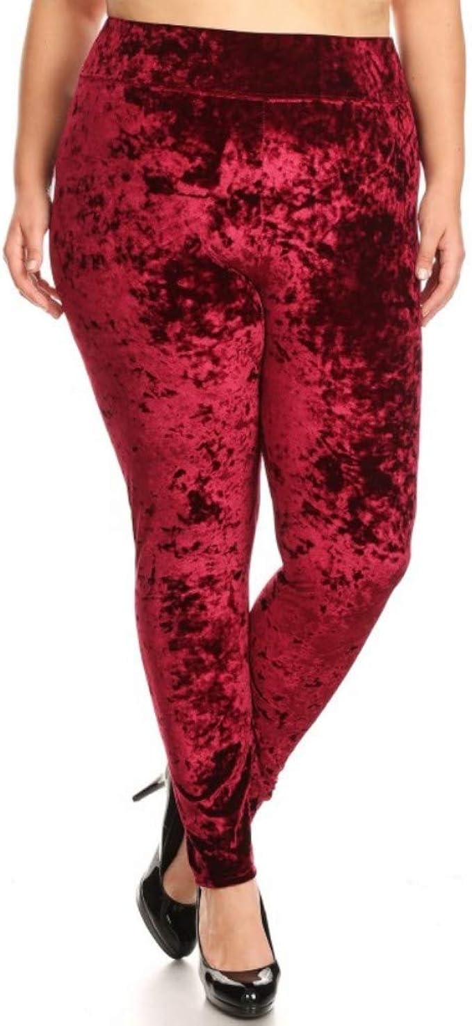 plus size crushed velvet