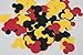 100 Black Red & Yellow Mickey Confetti, Paper Mickey Mouse Birthday Party Decorations