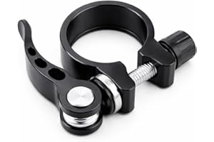 Bike Seat Post Clamp 31.8mm – Adjustable Aluminum Alloy Seatpost Collar for 27.2mm Seat Posts, Compatible with Mountain Bike,