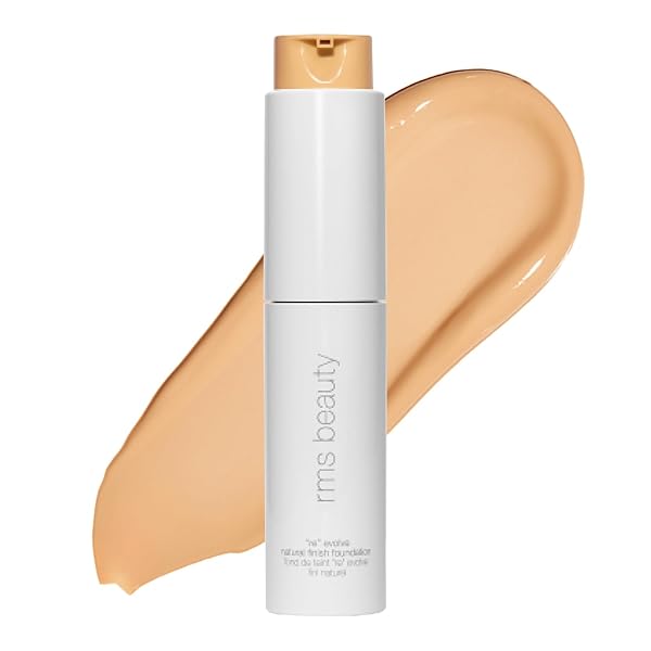 RMS BEAUTY REEVOLVE NATURAL FINISH LIQUID FOUNDATION – LIGHTWEIGHT, HYDRATING, BUILDABLE COVERAGE FOR MEDIUM SKIN TONE EVENNESS, NOURISHING & LONG-LASTING, 1 FL OZ