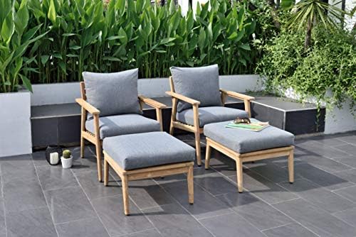 Amazon Com Amazonia Madison 4 Piece Patio Seating Set 100 Teak