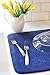 Kitchen Basics 594301 Reversible Dish Drying Mat, Large, Blue