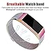 UHKZ Compatible for Fitbit Charge 3/Charge 3 SE Bands with Screen Protector Case, Stainless Steel Metal Wristband Loop Accessories for Fitbit Charge 3/Charge 3 SE Smartwatch,Colorful,S