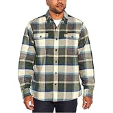 Orvis Double-Brushed Flannel Shirt for Men | Warm Long Sleeve Winter Button-Down with Hand Warmer Pockets