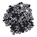 Silicone Micro Link Rings, 1 Bottle/Set 500Pcs 5mm Lined Beads 5 Colors Optional Silicone Lined Links Beads Linkies for Hair Extensions (5 colors)