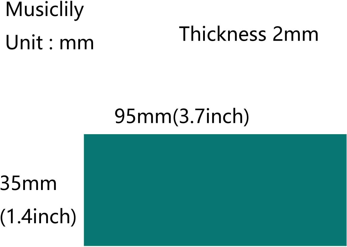 Musiclily Pro Man-Made Guitar Inlay Material Blank Sheet 95x35x2mm, Chrysocolla - Image 3