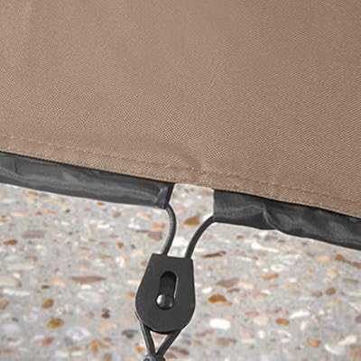 ULTCOVER Rectangular Patio Heavy Duty Table Cover - 600D Tough Canvas Waterproof Outdoor Dining Table and Chairs General… 51cnxJrYhXL