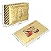 EAY Deck of Cards, Gold Deck of Cards, Gold Playing Cards, Gold Waterproof Playing Cards, Poker Cards, Deck of Waterproof Cards, Washable & Flexible, High-Grade Plastic Material, Use for Party & Game