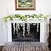 12 Pack Wisteria Artificial Flowers - 3.7 Feet/Pc Hanging Floral Garland Fake Silk Flowers, 12 Faux Vines, Perfect Decor / Photo Backdrop for Wedding, Reception, Home, Wall, Window Decorations (WHITE)