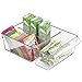 mDesign Kitchen Cabinet Organizers, Storage for Fridge, Freezer, Pantry (Set of 3) - Clear