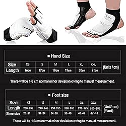 Taekwondo Sparring Gloves Hand Foot Protectors Half