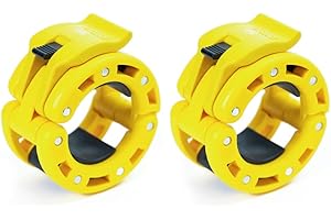 IRON BULL STRENGTH Olympic Barbell Clamps (Pair) – Locking 2" Olympic Size Weight Collars - Quick Release Collar Clips – Bar Clamps Great for Weight Lifting, Olympic Lifts and Strength Training