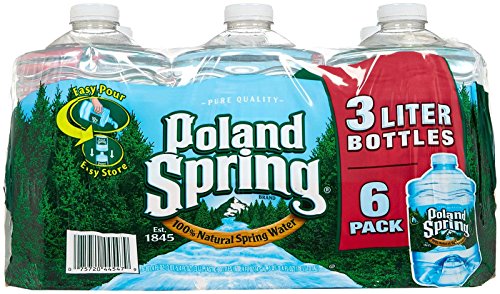 Poland Springs Pet Spring Water, 3 Litter - 6 per case.