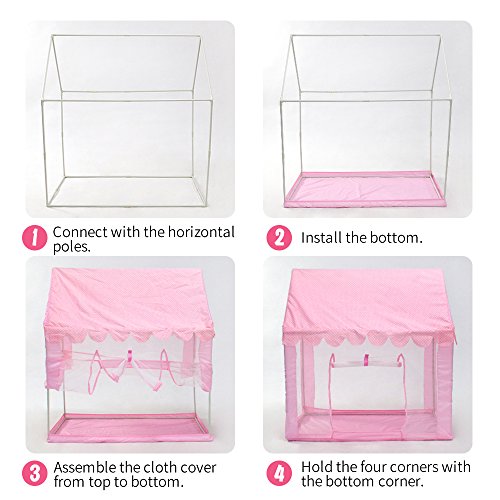 InnoFun Kids Princess Castle Play Tent, Children Playhouse,Girls Personal Playing Zone (Balls&Lights not included)
