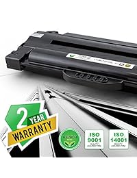 Cartucho de tóner, de Linkyo, compatible con Samsung MLT D105L (negro)
