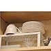 1 Cream White Metal Kitchen Cabinet and Counter Top Organizer Shelf, 13 inch Wide 5 inch deep