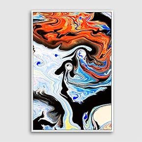 Framed Canvas Wall Art Clouds and Colors Canvas Prints Home Artwork Decoration for Living Room,Bedroom - 16x24 inches