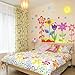 Magic Decals Colorful Flowers of Sunshine Life Wall Sticker Living Room or Bedroom Decor