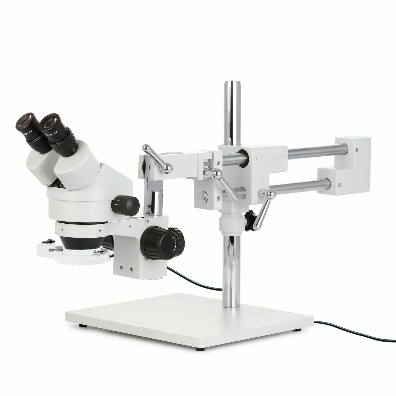 3.5X-90X Binocular Stereo Boom Microscope + Ring Light