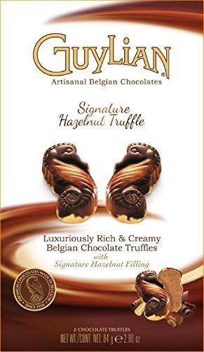 Guylian Belgium Chocolates 8 Piece Marbeled Seahorse Truffles, 2.96 Ounce (Pack of 12)